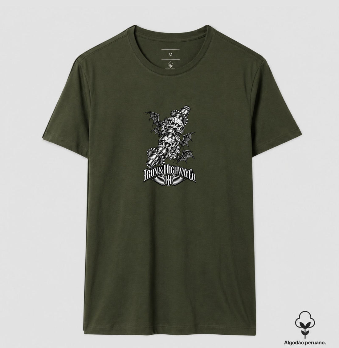 Camiseta Iron Skull Camshaft – Mechanical Darkness | Iron & Highway Co.