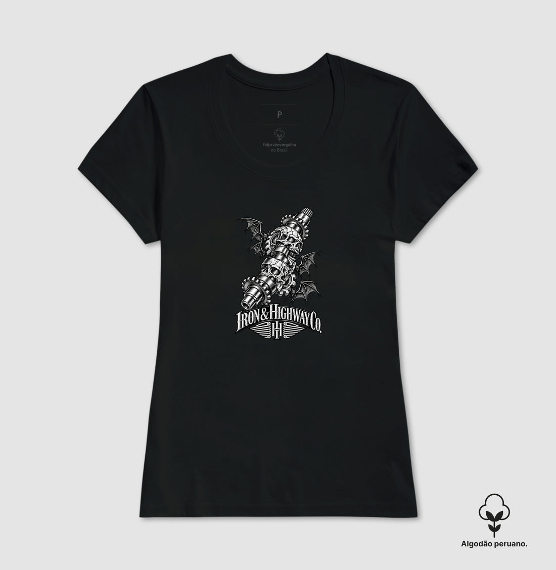 Camiseta Iron Skull Camshaft – Mechanical Darkness | Iron & Highway Co.
